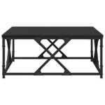 vidaXL Table basse Chêne noir 70 x 70 x 30 cm Bois d'ingénierie