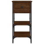 vidaXL Tables de chevet 2 Pièces chêne marron 34x36x70 cm bois ingénierie