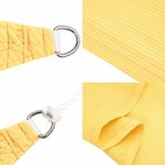 vidaXL Voile d'ombrage 160 g/m² Beige 5x5 m PEHD
