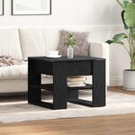 vidaXL Table basse Chêne noir 55 5 x 55 x 45 cm Bois d'ingénierie