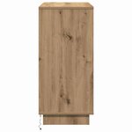 vidaXL Buffet avec LED chêne artisanal 71 x 34.5 x 75 cm