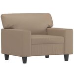 vidaXL Fauteuil Cappuccino 60 cm Similicuir