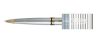 Stylo à bille Expert Pte Moyenne Corps Métal Satiné Attribut Or WATERMAN