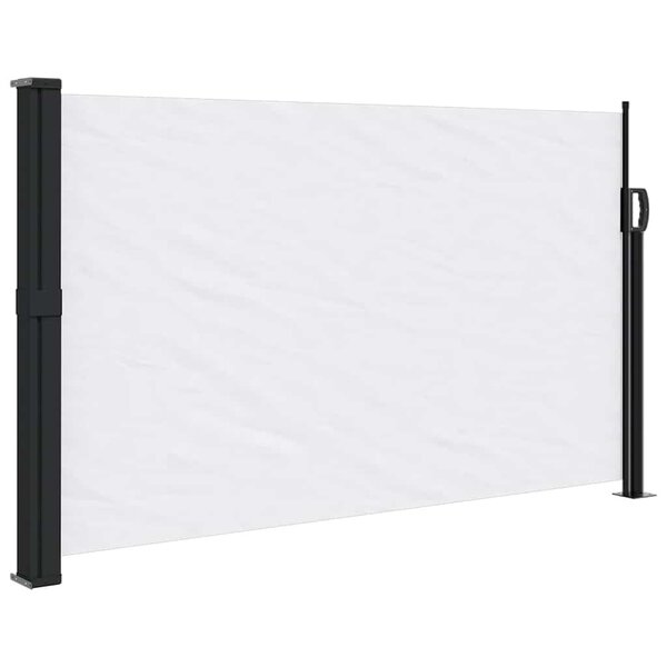 vidaXL Auvent latéral rétractable blanc 117x300 cm