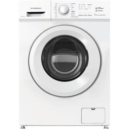 Lave-linge hublot schneider scfl6100 - 6 kg - 1000 trs/min - blanc