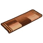vidaXL Tapis d'escalier autoadhésifs 10 Pièces 65x21x4 cm Marron