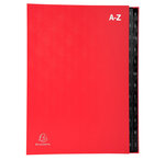 Trieur rigide Economique Ordonator 24 compartiments alphabétiques- 24x34cm - Rouge x 8 EXACOMPTA