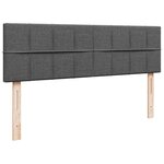 VidaXL Cadre de lit ottoman avec matelas gris foncé 160x200cm tissu