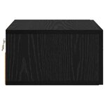 vidaXL Cabinet de chevet Chêne noir 35 x 35 x 20 cm Bois d'ingénierie