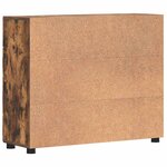 vidaXL Buffet Chêne fumé 88 5 x 30 5 x 73 cm Bois d'ingénierie