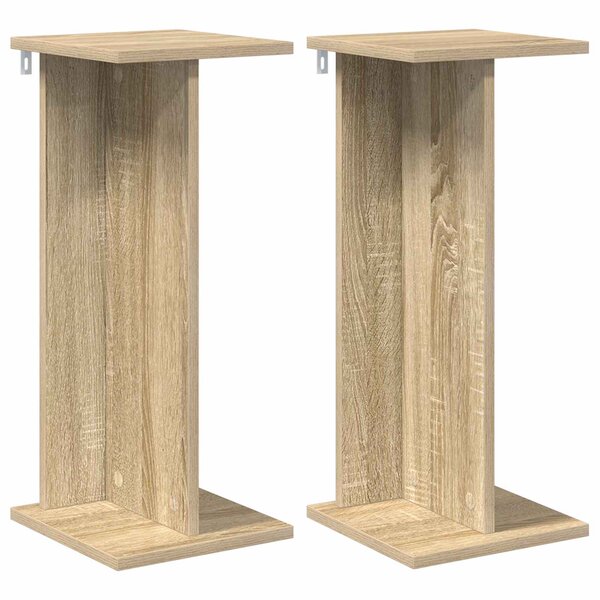 vidaXL Support de Plante 2 pièces Chêne Sonoma 25 x 25 5 x 60 5 cm