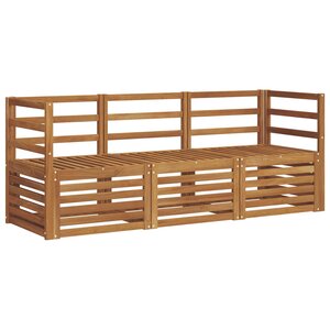 vidaXL Ensembles de canapés 3 pc Naturel Bois d'Acacia Massif