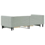 vidaXL Lit de jour avec gigogne et tiroirs sans matelas 90x200 cm