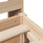 vidaXL Lit bibliothèque sans matelas 180x200 cm bois massif de pin