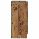 vidaXL Armoire sous évier de salle de bain Bois ancien