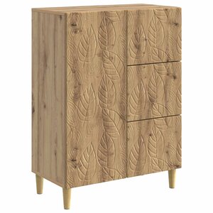 vidaXL Buffet Chêne artisanal 66 x 34 5 x 90 cm Bois d'ingénierie