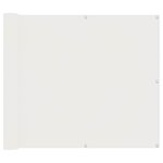 vidaXL Écran de balcon 100 x 500 cm Tissu Oxford Rectangulaire Blanc