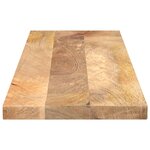 vidaXL Dessus de table 110x20x2 5cm rectangulaire bois massif manguier