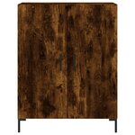 vidaXL Buffet haut Chêne fumé 69 5x34x180 cm Bois d'ingénierie