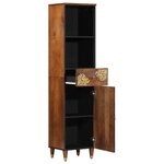 vidaXL Buffet marron miel 38 x 33.5 x 160 cm Bois de manguier massif