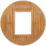 vidaXL Dessus de table de bière Teck 70 cm