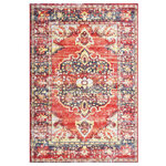 Vidaxl tapis rouge 140x200 cm pp