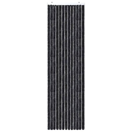 vidaXL Moustiquaire Anthracite 56x200 cm Chenille