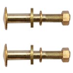 vidaXL Roues de rechange pour transat 2 Pièces Bois de teck solide