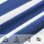 vidaXL Voile d'ombre Bleu et Blanc 3 6 x 3 6 x 3 6 m