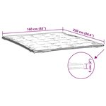 vidaXL Protège-matelas blanc 160x220 cm