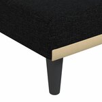 vidaXL Canapé-lit en forme de L noir 275x140x70 cm tissu