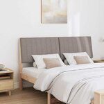 vidaXL Tête de lit capitonnée Taupe 160 cm Pin massif
