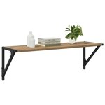 vidaXL Étagères Murales 2 Pièces Chêne artisanal 80 x 25 x 25 5 cm