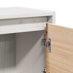 vidaXL Tables de chevet 2 Pièces Blanc 40x30 5x40 cm Bois de pin massif