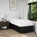 vidaXL Cadre de lit Noir 80x200 cm Tissu