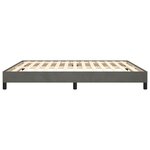 vidaXL Cadre de lit Gris foncé 160 x 200 cm Velours