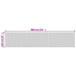 vidaXL Cloison de séparation noir 165x800 cm bambou