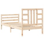 vidaXL Cadre de lit sans matelas 90x200 cm bois de pin massif