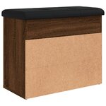 vidaXL Banc à chaussures chêne marron 62x32x50 cm bois d'ingénierie