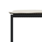 vidaXL Ensemble à manger de jardin 9Pièces coussins noir résine tressée