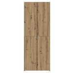 vidaXL Haut Armoire 2 Pièces Chêne artisanal 70 x 42 5 x 185 cm