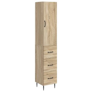 vidaXL Ensemble de Meubles 2 Pièces Chêne Sonoma 33 x 34 5 x 90 cm