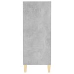 vidaXL Buffet gris béton 57x35x90 cm bois d'ingénierie