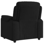 vidaXL Fauteuil de massage inclinable Noir Tissu