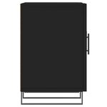 vidaXL Meuble TV noir 150x30x50 cm bois d'ingénierie