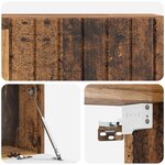 vidaXL Meuble TV mural 98 x 41 x 30 cm Bois ancien Bois d'ingénierie