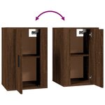 vidaXL Meuble TV mural Chêne marron 40x34 5x60 cm