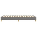 vidaXL Cadre de lit à ressorts gris foncé 100x200 cm tissu