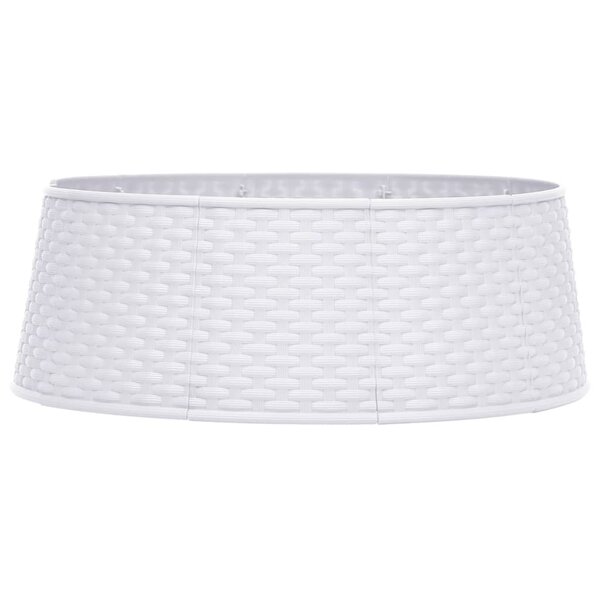 vidaXL Jupe de sapin de Noël Blanc Ø54x19 5 cm