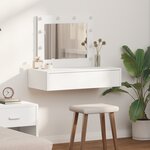 vidaXL Table de Toilette Blanc 83 x 40 x 70 cm Bois d'ingénierie